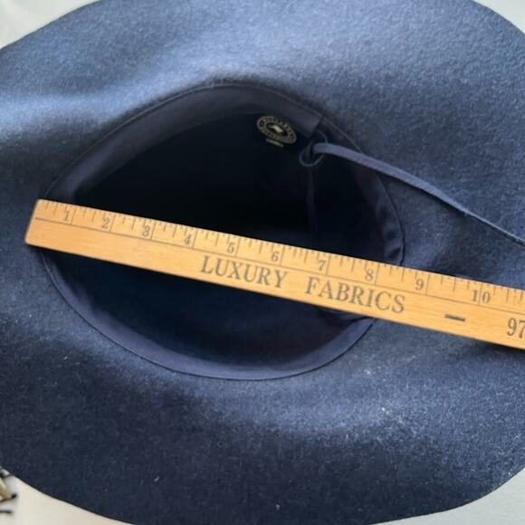 Wallaroo Hat Company Sun Hat Women's Felt Wool UPF 50+ Sun Protection Navy NWT - Picture 9 of 11